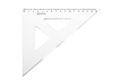 Set square ruler with a vertical 7441