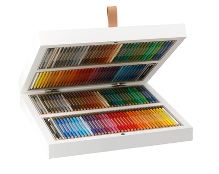 Dřevěná kazeta velká bílá (Šestihranný, 144 + 8 ks, Bílá)