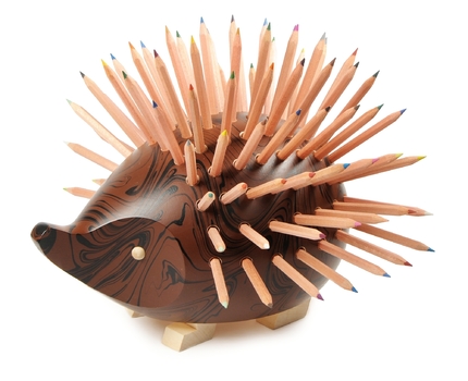 Hedgehog large (Dark brown/black - Magic)