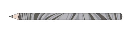 Magic triangular pencil (Grey shades, Triangular, UV flatbed 175 x 8 mm, 5,6 mm)