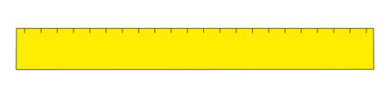 Ruler (50 cm, Yellow, UV flatbed)